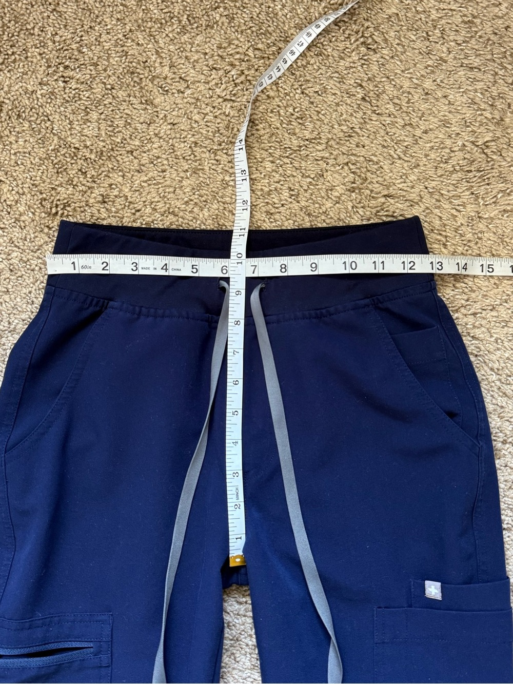 FIGS Yola Skinny Scub Pants 2.0 in Navy | XS/P - Picture 5 of 7